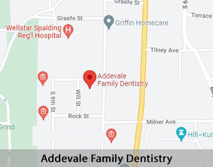 Map image for Options for Replacing Missing Teeth in Griffin, GA